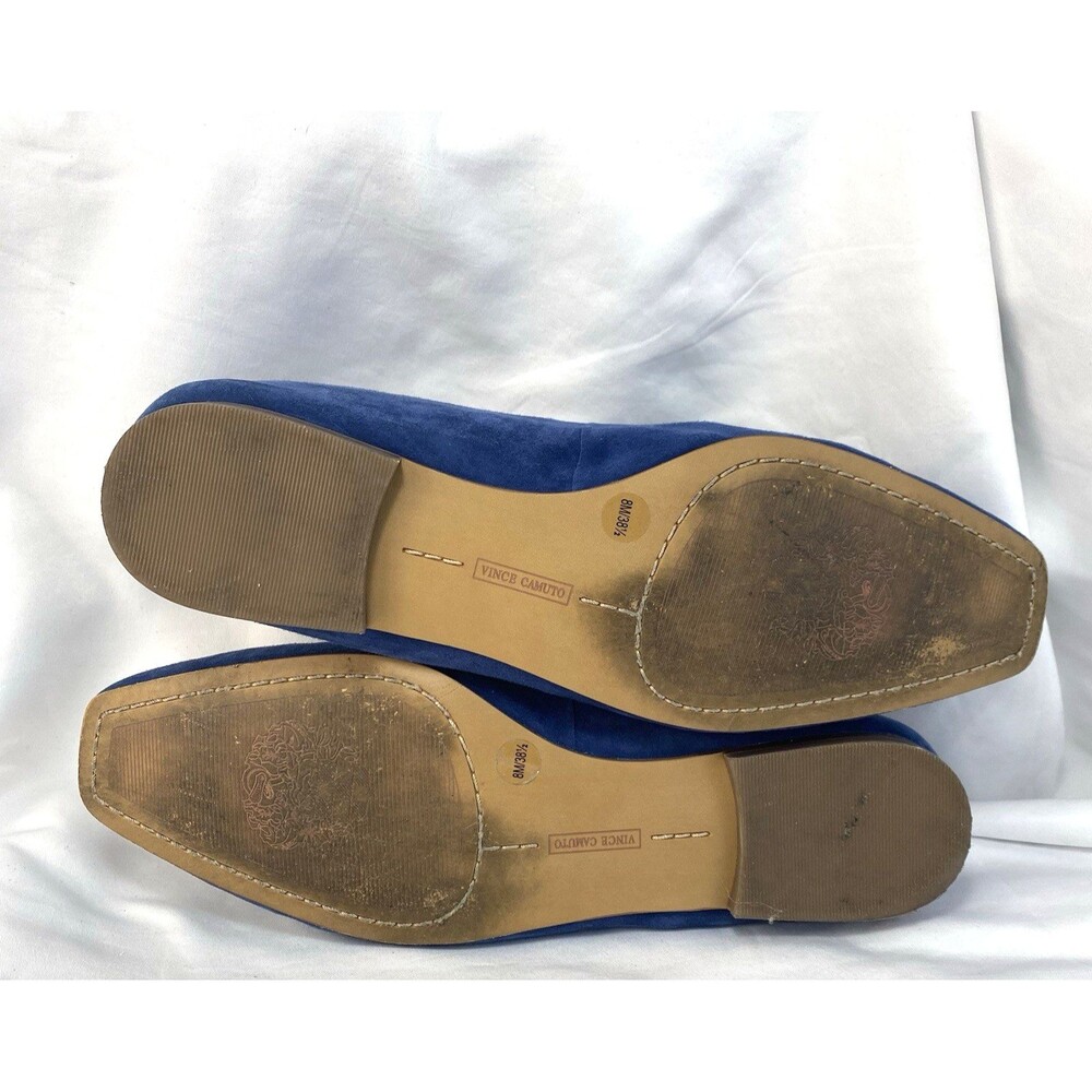 Vince Camuto Prenten Women’s Blue Suede Slip-On Flats Size 8M EUR 38.5 - Picture 3 of 10